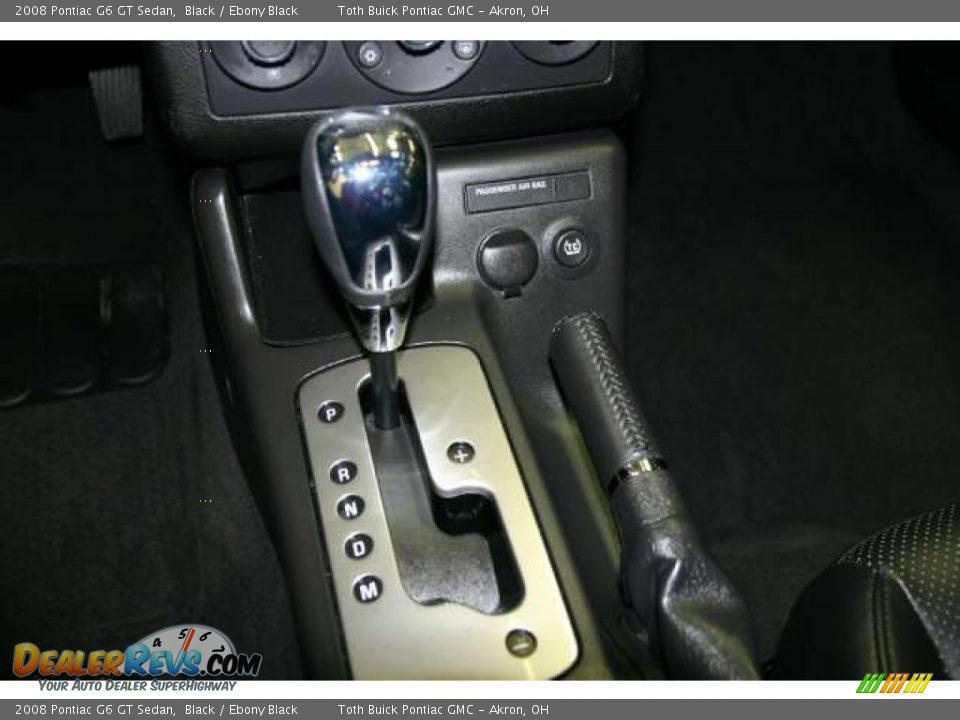2008 Pontiac G6 GT Sedan Black / Ebony Black Photo #12