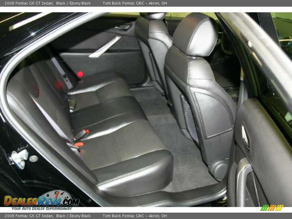 2008 Pontiac G6 GT Sedan Black / Ebony Black Photo #16