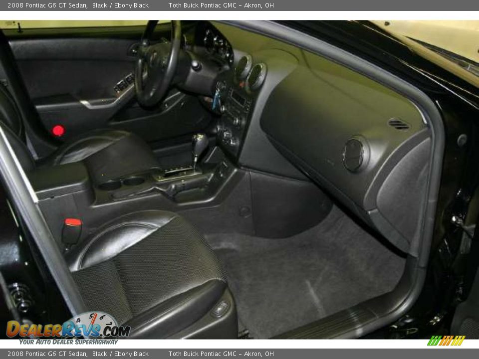 2008 Pontiac G6 GT Sedan Black / Ebony Black Photo #17