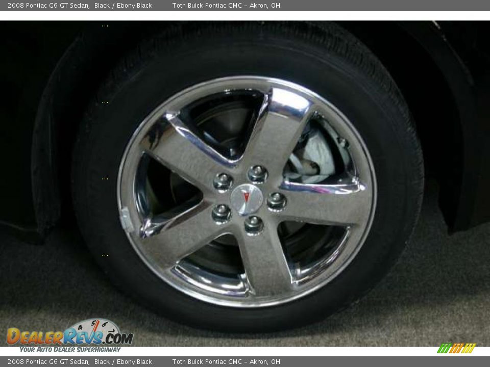 2008 Pontiac G6 GT Sedan Black / Ebony Black Photo #18