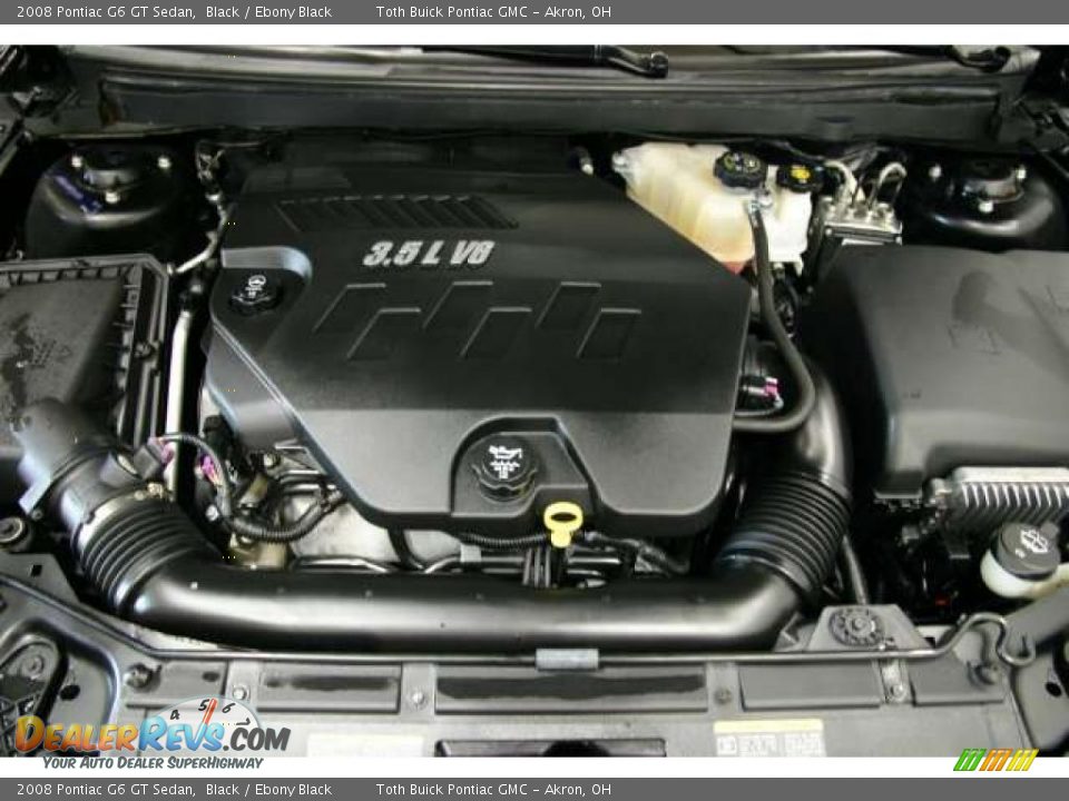 2008 Pontiac G6 GT Sedan Black / Ebony Black Photo #19