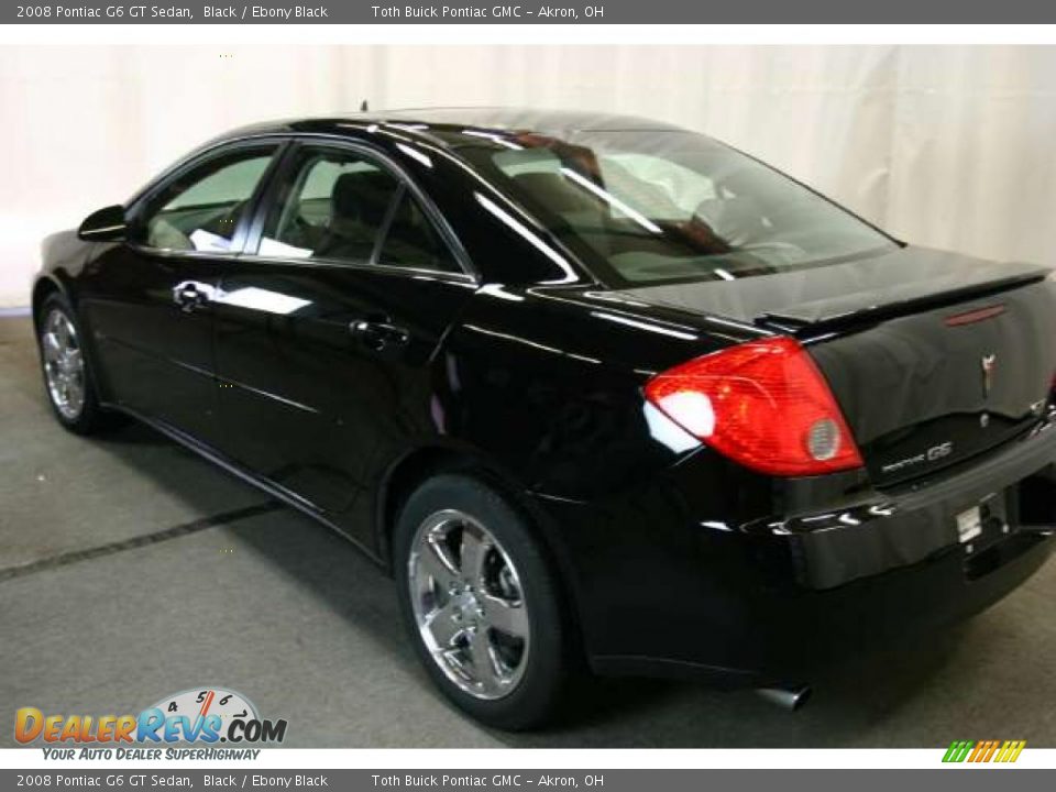 2008 Pontiac G6 GT Sedan Black / Ebony Black Photo #20