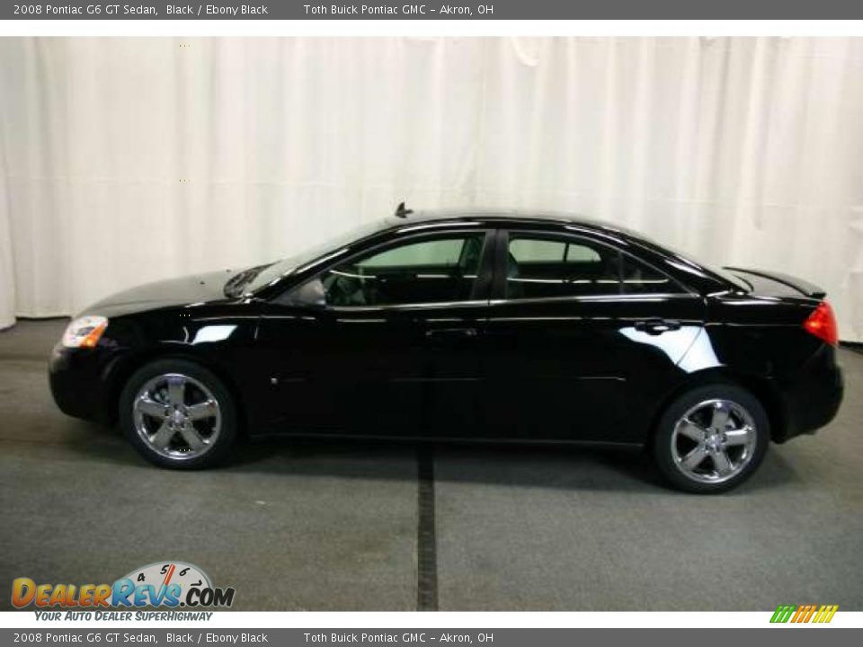 2008 Pontiac G6 GT Sedan Black / Ebony Black Photo #21