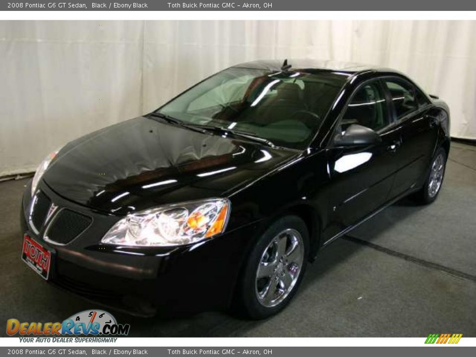 2008 Pontiac G6 GT Sedan Black / Ebony Black Photo #22