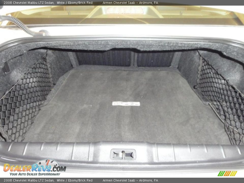 2008 Chevrolet Malibu LTZ Sedan White / Ebony/Brick Red Photo #22
