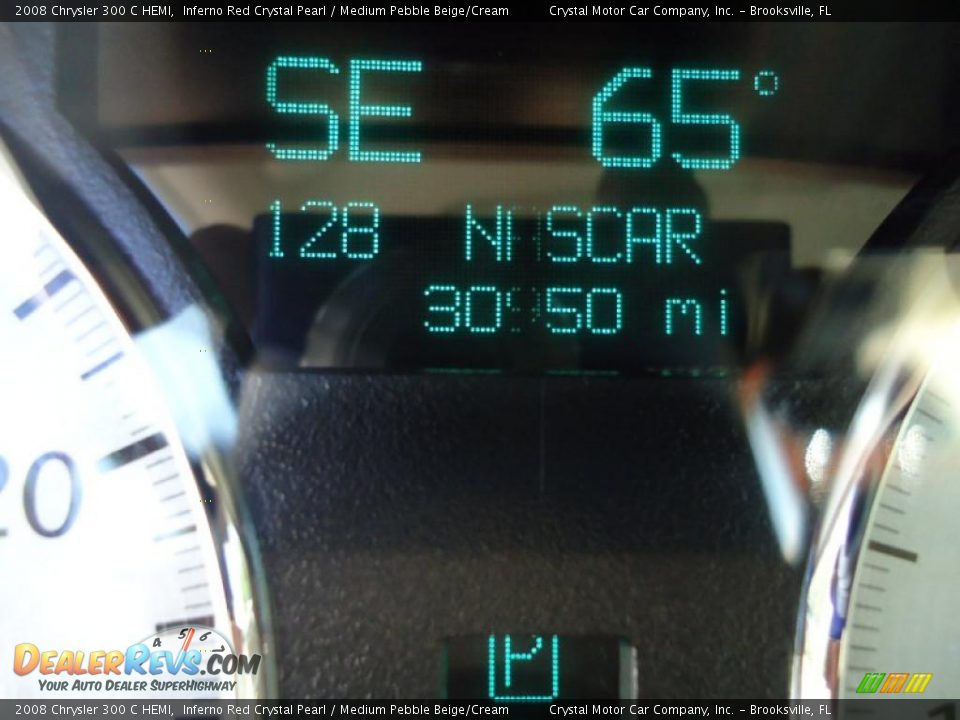 2008 Chrysler 300 C HEMI Inferno Red Crystal Pearl / Medium Pebble Beige/Cream Photo #29