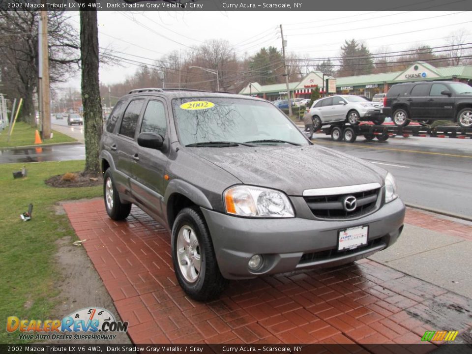 2002 Mazda Tribute LX V6 4WD Dark Shadow Gray Metallic / Gray Photo #3