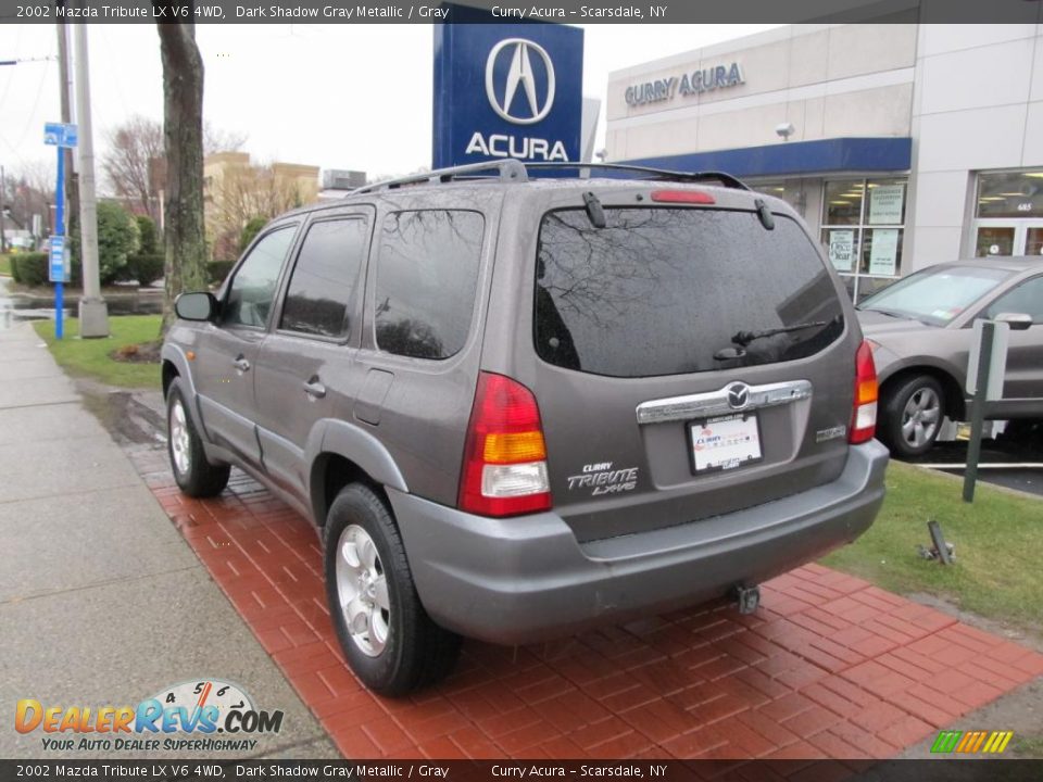 2002 Mazda Tribute LX V6 4WD Dark Shadow Gray Metallic / Gray Photo #7