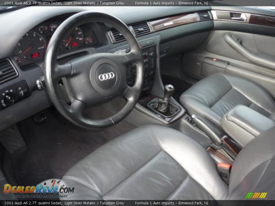 Tungsten Grey Interior 2001 Audi A6 2 7t Quattro Sedan