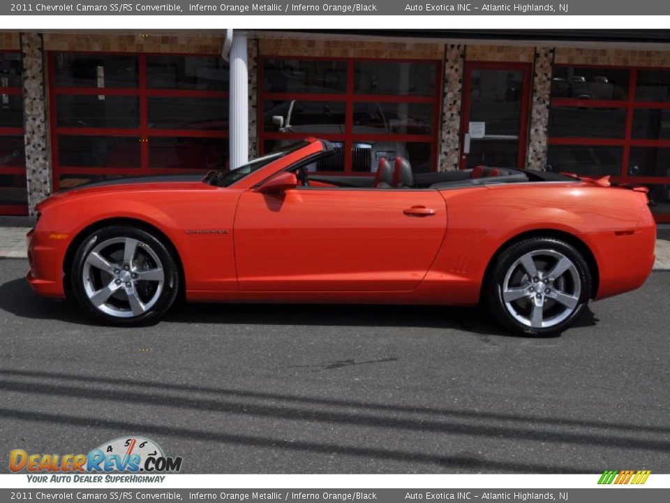 Inferno Orange Metallic 2011 Chevrolet Camaro SS/RS Convertible Photo #3
