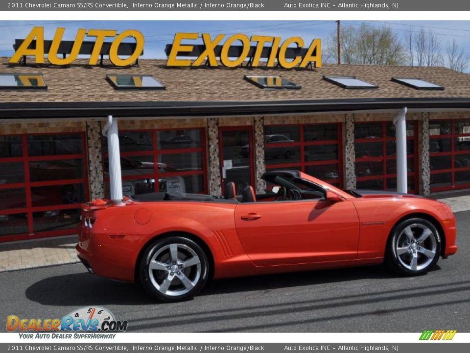 2011 Chevrolet Camaro SS/RS Convertible Inferno Orange Metallic / Inferno Orange/Black Photo #6