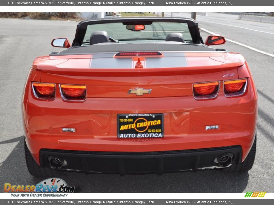 2011 Chevrolet Camaro SS/RS Convertible Inferno Orange Metallic / Inferno Orange/Black Photo #8