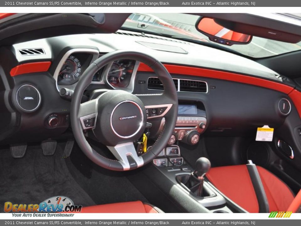 2011 Chevrolet Camaro SS/RS Convertible Inferno Orange Metallic / Inferno Orange/Black Photo #9