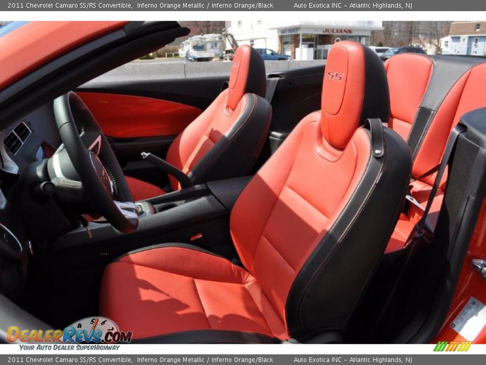 Inferno Orange/Black Interior - 2011 Chevrolet Camaro SS/RS Convertible Photo #10