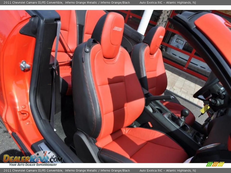 2011 Chevrolet Camaro SS/RS Convertible Inferno Orange Metallic / Inferno Orange/Black Photo #24