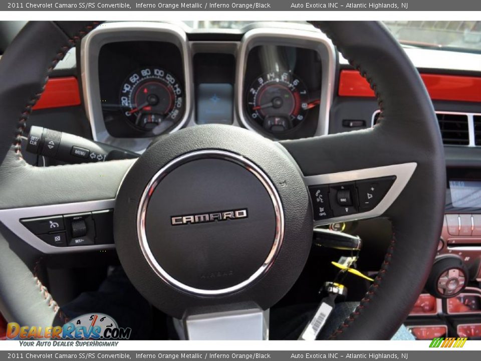 2011 Chevrolet Camaro SS/RS Convertible Inferno Orange Metallic / Inferno Orange/Black Photo #33