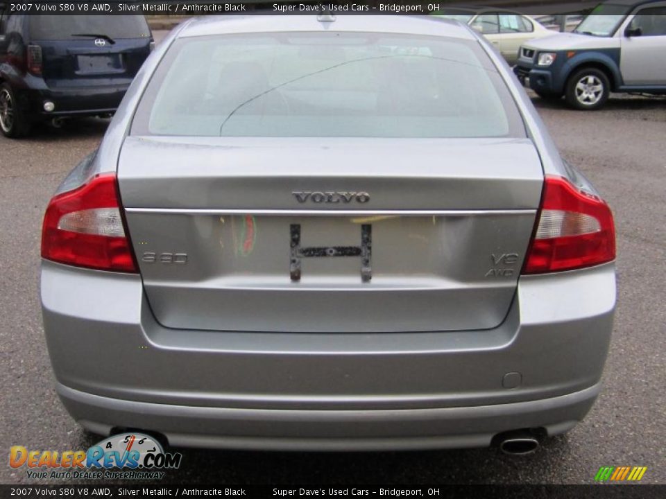 2007 Volvo S80 V8 AWD Silver Metallic / Anthracite Black Photo #5
