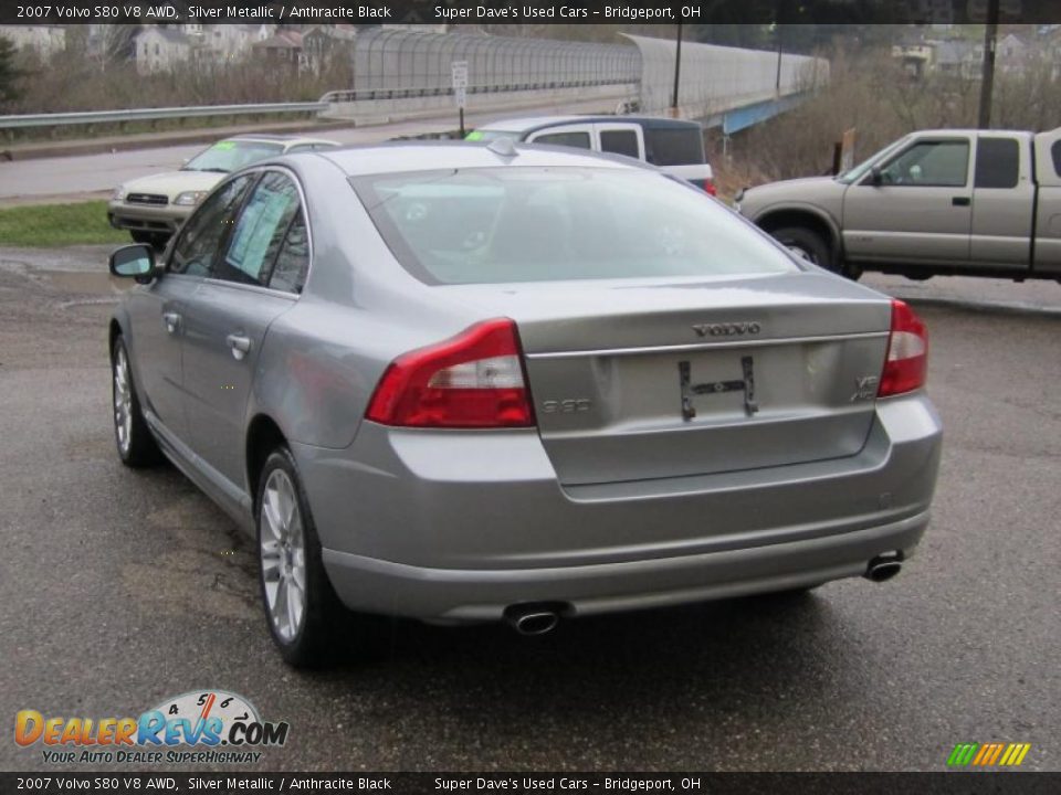 2007 Volvo S80 V8 AWD Silver Metallic / Anthracite Black Photo #6