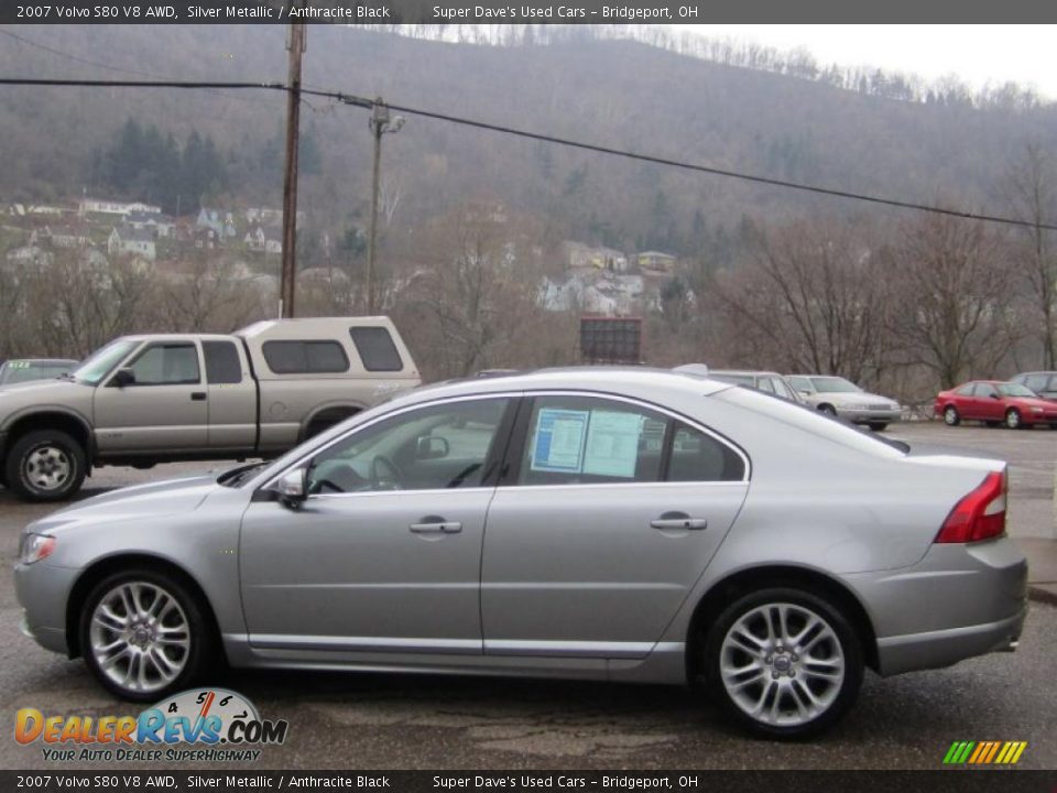 2007 Volvo S80 V8 AWD Silver Metallic / Anthracite Black Photo #8