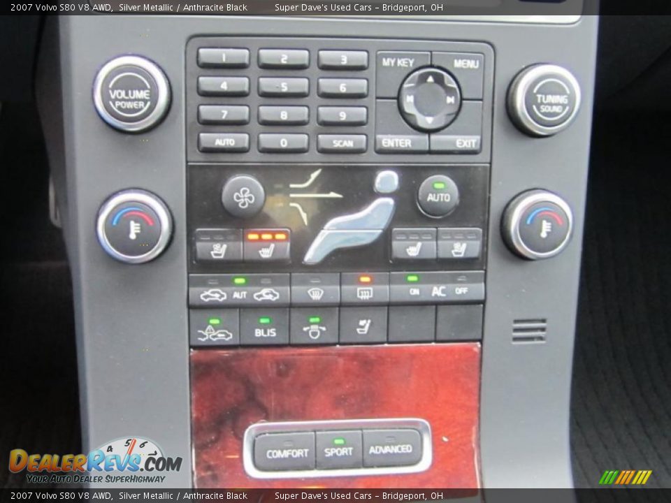 2007 Volvo S80 V8 AWD Silver Metallic / Anthracite Black Photo #21