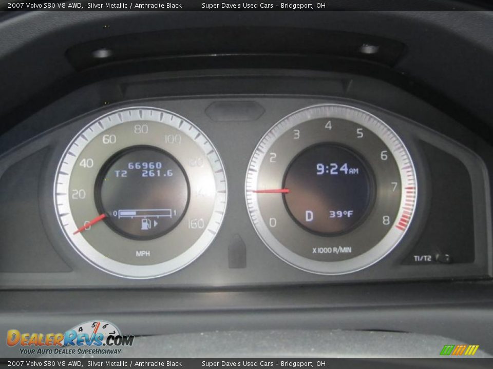 2007 Volvo S80 V8 AWD Silver Metallic / Anthracite Black Photo #22