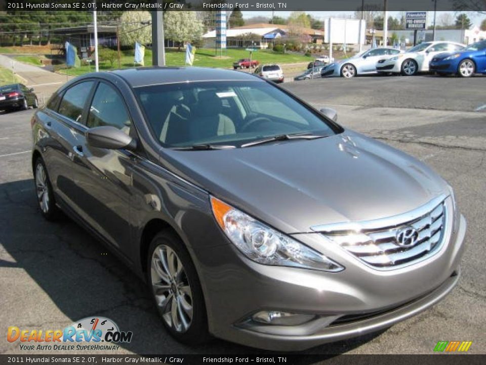 2011 Hyundai Sonata SE 2.0T Harbor Gray Metallic / Gray Photo #4