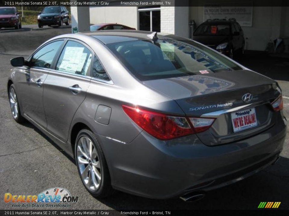 2011 Hyundai Sonata SE 2.0T Harbor Gray Metallic / Gray Photo #8