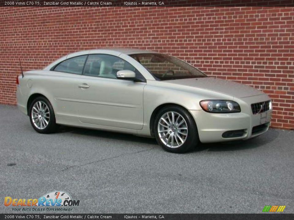 2008 Volvo C70 T5 Zanzibar Gold Metallic / Calcite Cream Photo #2