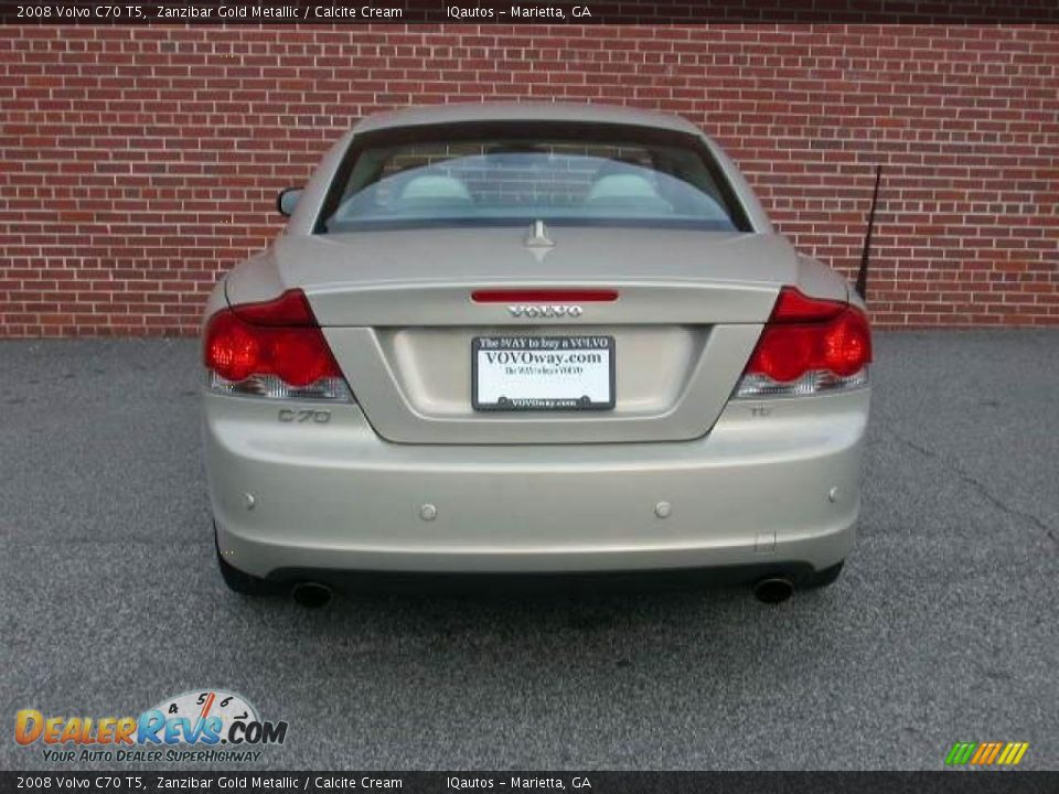 2008 Volvo C70 T5 Zanzibar Gold Metallic / Calcite Cream Photo #8