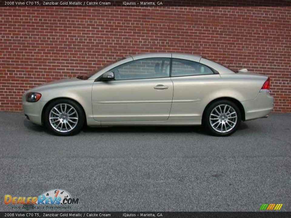 2008 Volvo C70 T5 Zanzibar Gold Metallic / Calcite Cream Photo #11