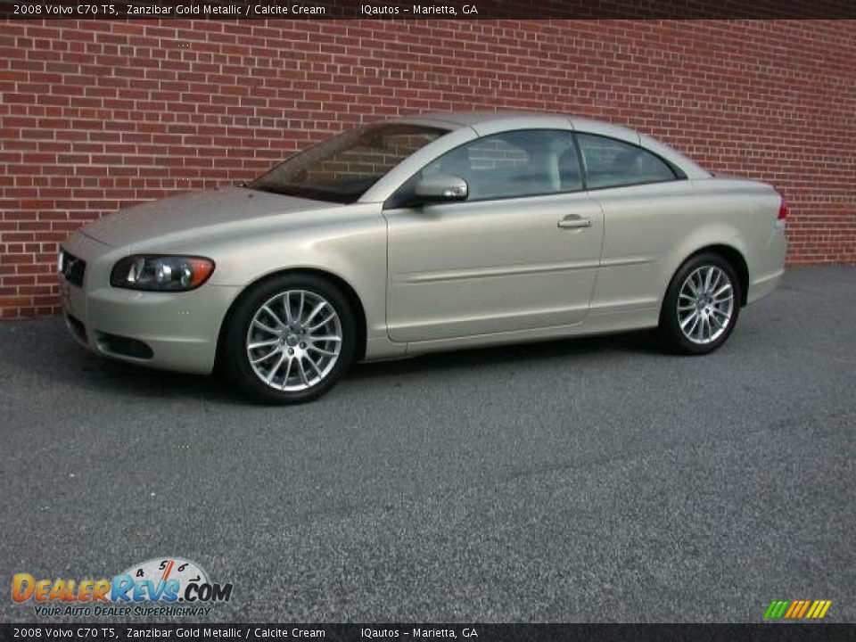 2008 Volvo C70 T5 Zanzibar Gold Metallic / Calcite Cream Photo #12