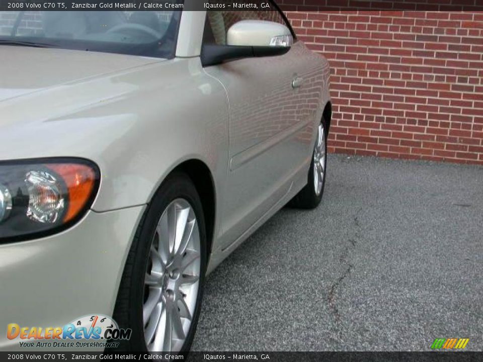 2008 Volvo C70 T5 Zanzibar Gold Metallic / Calcite Cream Photo #13