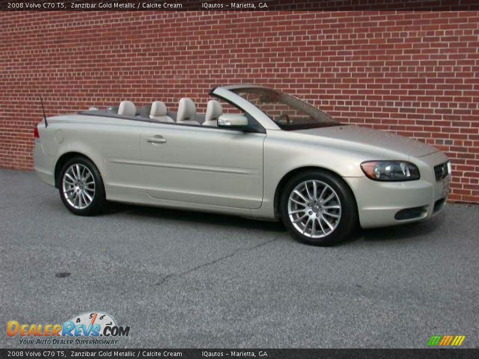 2008 Volvo C70 T5 Zanzibar Gold Metallic / Calcite Cream Photo #16