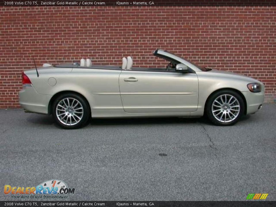 2008 Volvo C70 T5 Zanzibar Gold Metallic / Calcite Cream Photo #17