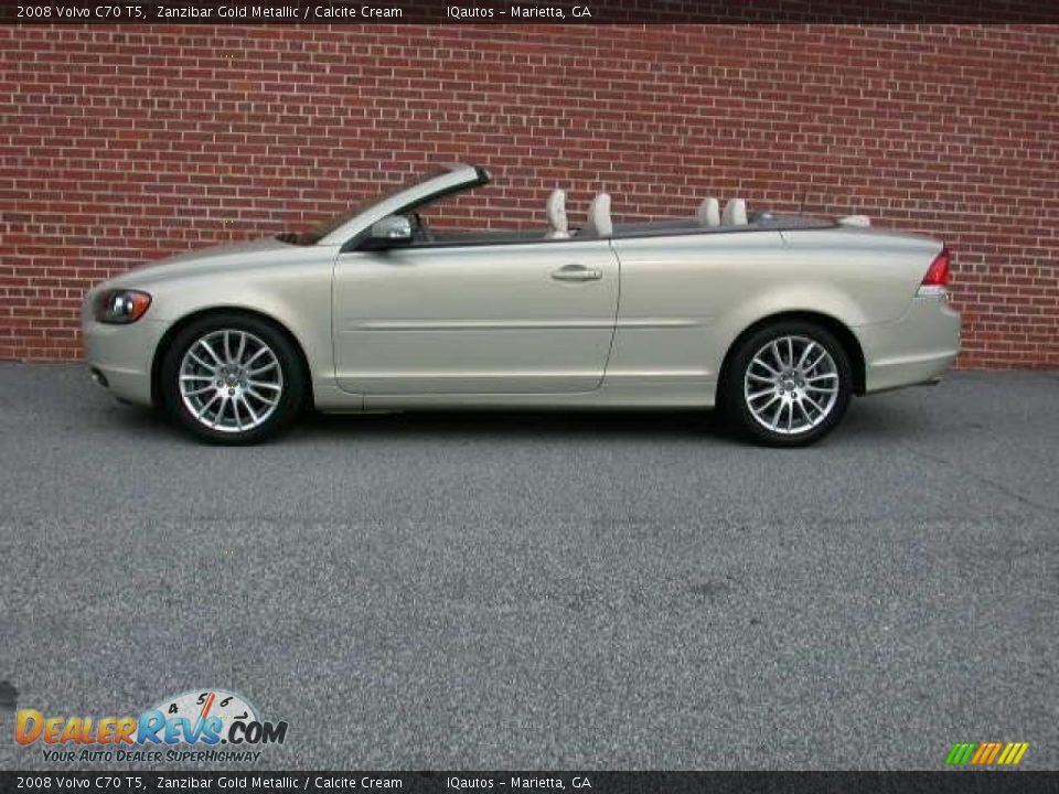 2008 Volvo C70 T5 Zanzibar Gold Metallic / Calcite Cream Photo #18