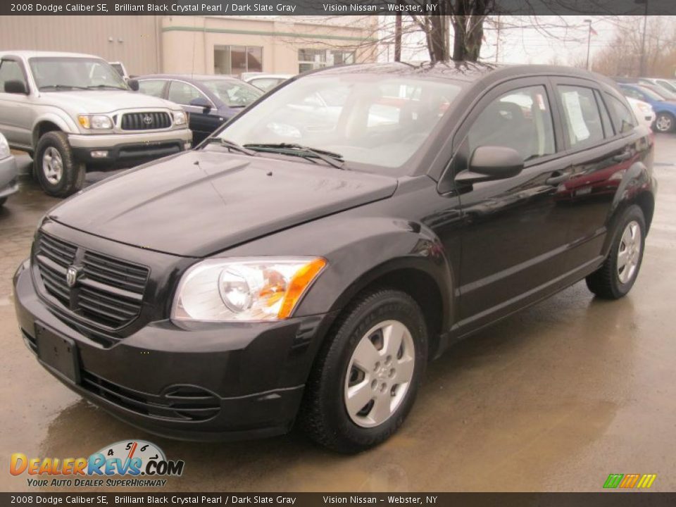 2008 Dodge Caliber SE Brilliant Black Crystal Pearl / Dark Slate Gray Photo #1