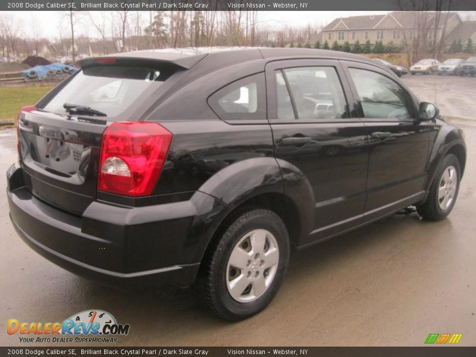 2008 Dodge Caliber SE Brilliant Black Crystal Pearl / Dark Slate Gray Photo #2