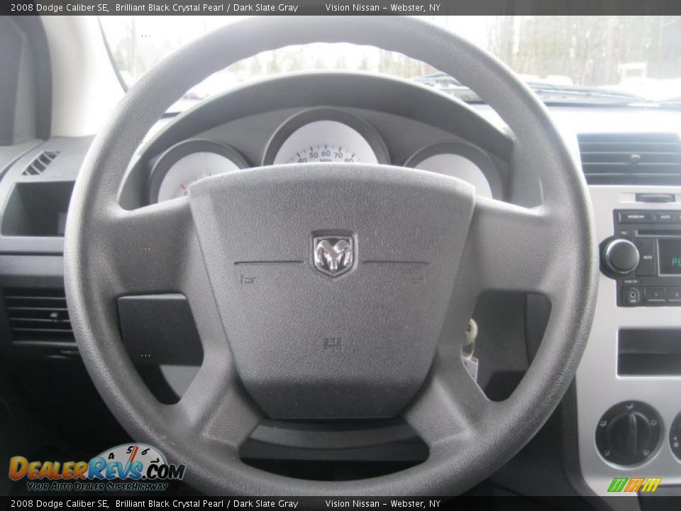 2008 Dodge Caliber SE Brilliant Black Crystal Pearl / Dark Slate Gray Photo #4