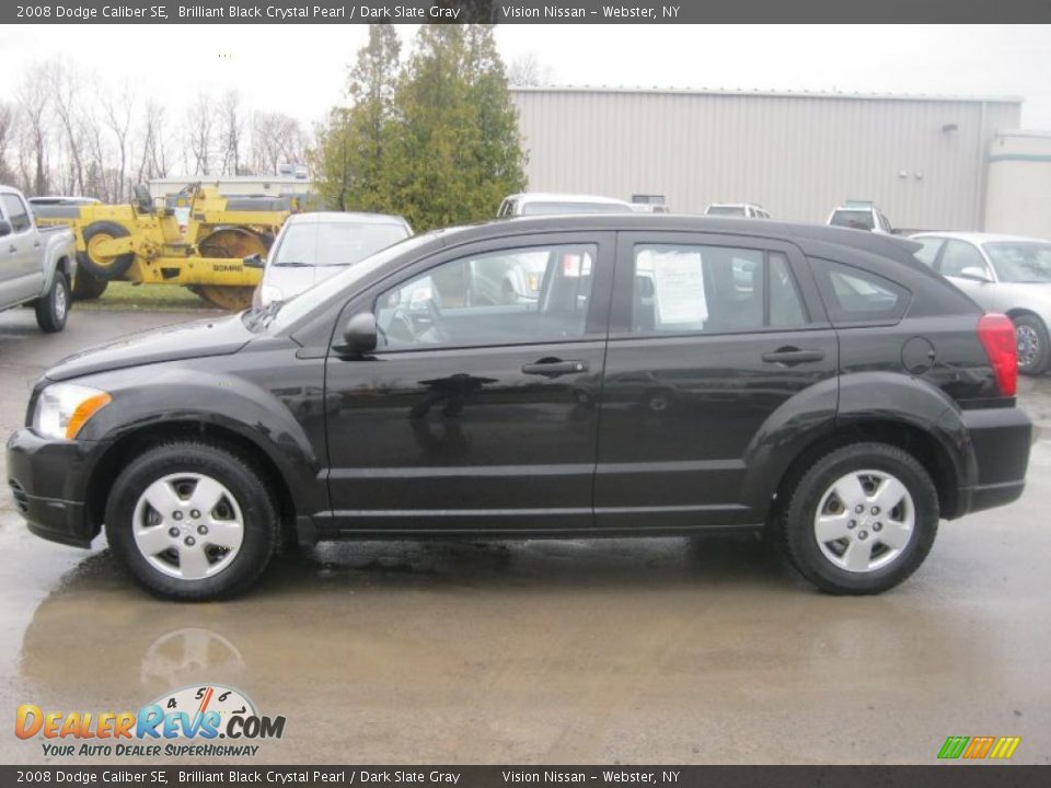 2008 Dodge Caliber SE Brilliant Black Crystal Pearl / Dark Slate Gray Photo #11