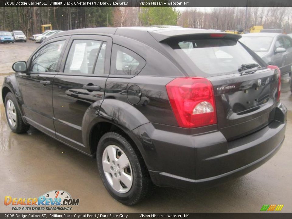 2008 Dodge Caliber SE Brilliant Black Crystal Pearl / Dark Slate Gray Photo #12