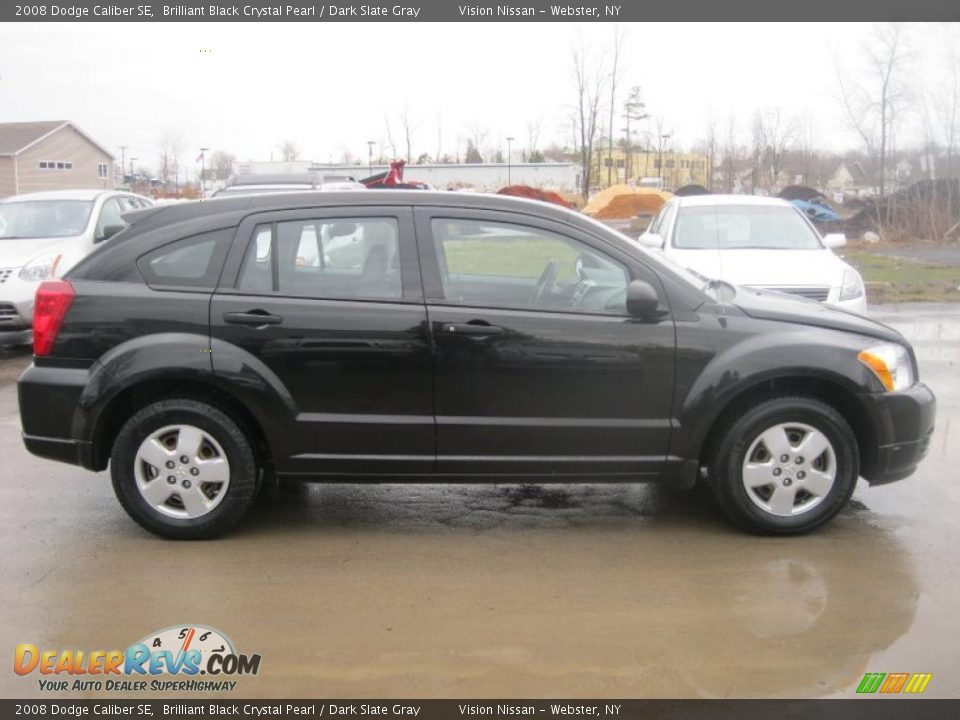 Brilliant Black Crystal Pearl 2008 Dodge Caliber SE Photo #14