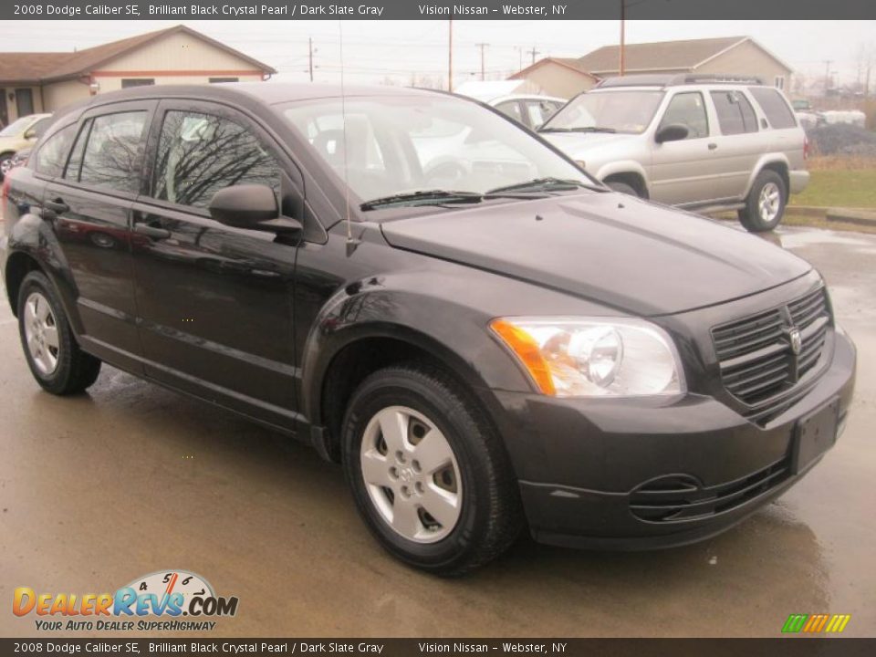 2008 Dodge Caliber SE Brilliant Black Crystal Pearl / Dark Slate Gray Photo #15