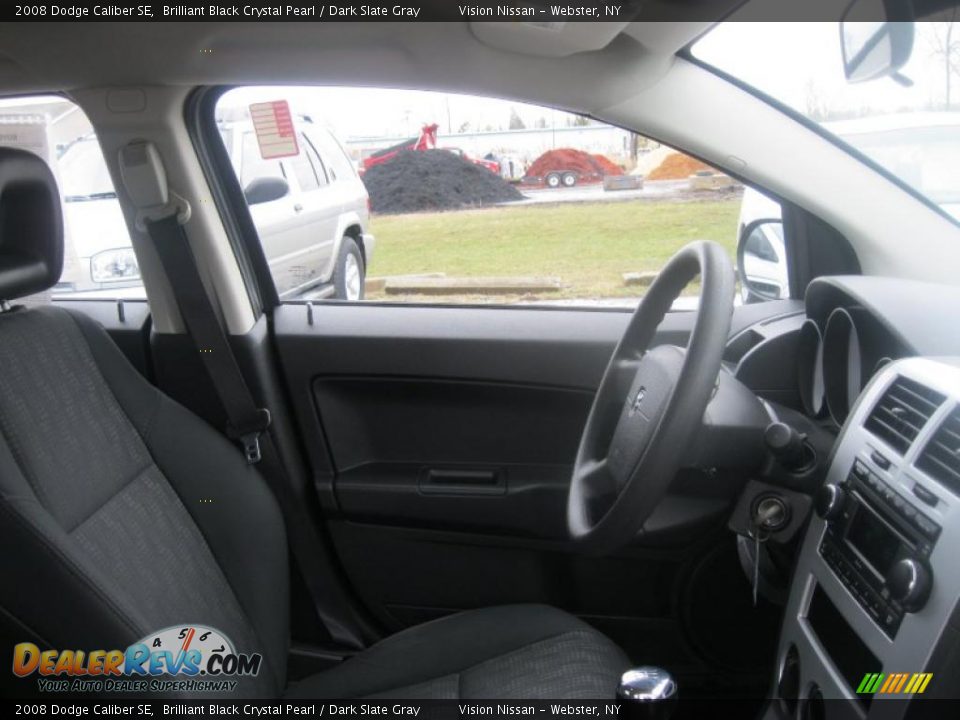 2008 Dodge Caliber SE Brilliant Black Crystal Pearl / Dark Slate Gray Photo #18