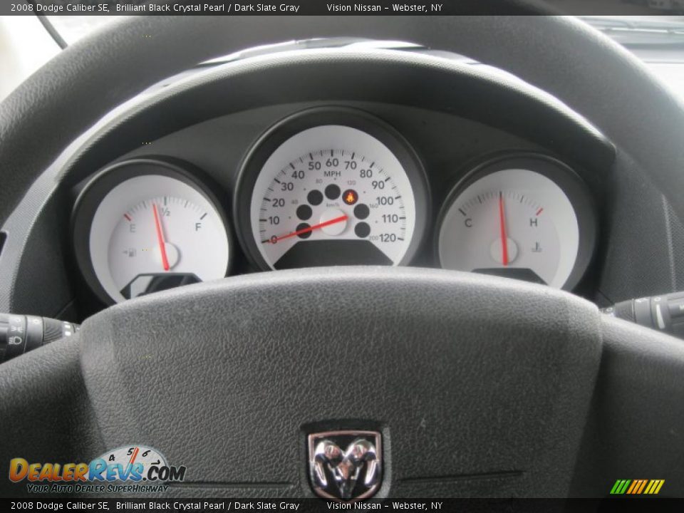 2008 Dodge Caliber SE Brilliant Black Crystal Pearl / Dark Slate Gray Photo #24