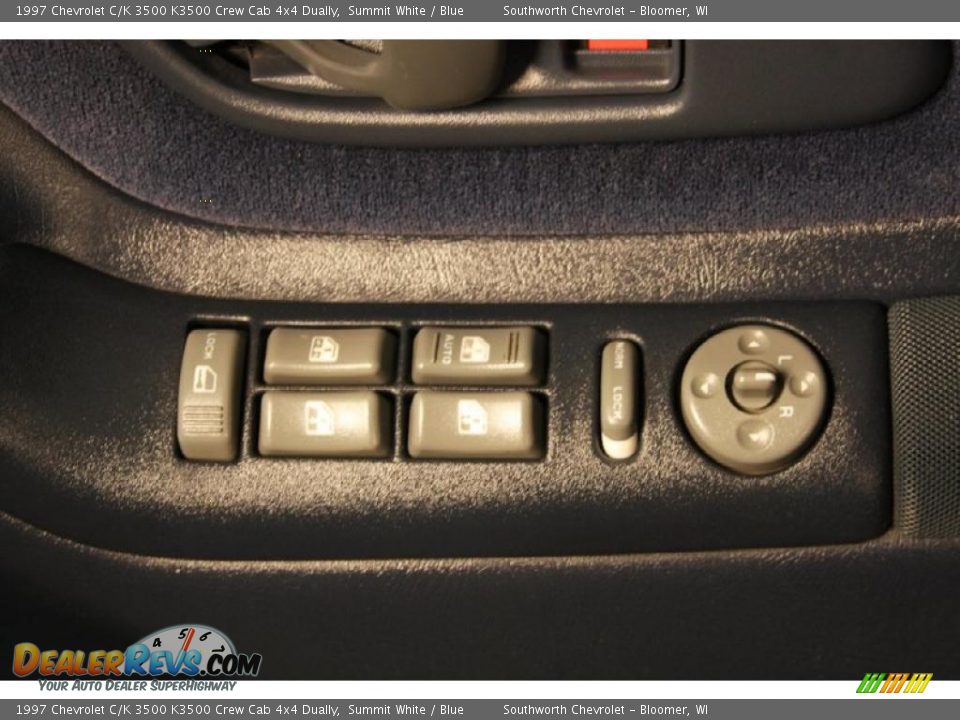 1997 Chevrolet C/K 3500 K3500 Crew Cab 4x4 Dually Summit White / Blue Photo #10