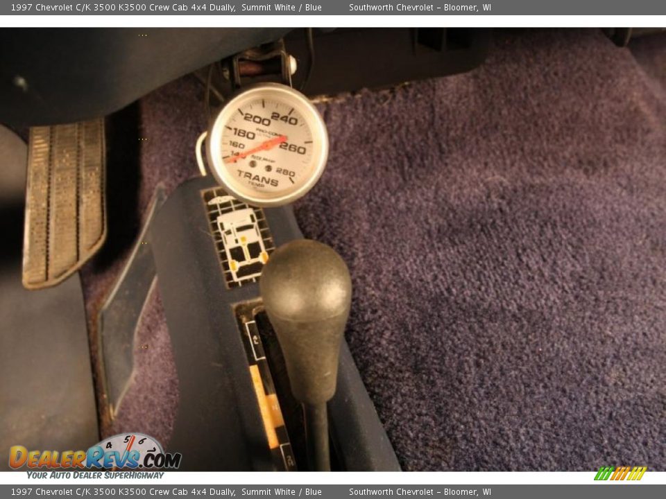 1997 Chevrolet C/K 3500 K3500 Crew Cab 4x4 Dually Summit White / Blue Photo #11