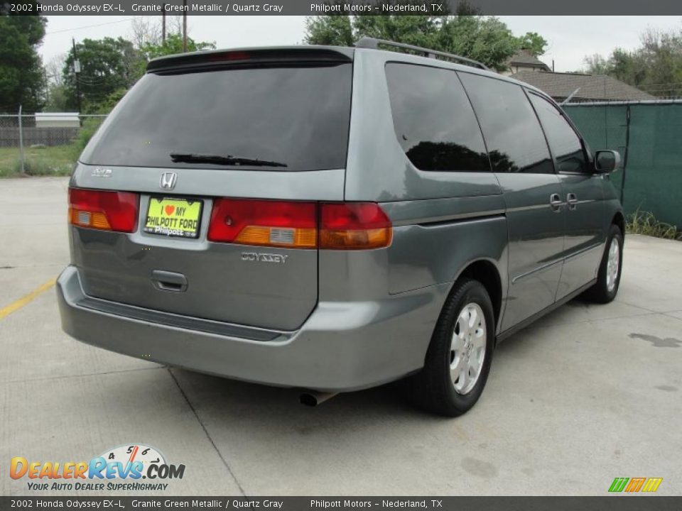 2002 Honda Odyssey EX-L Granite Green Metallic / Quartz Gray Photo #3