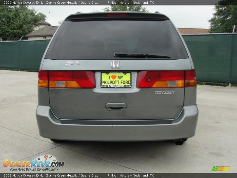 2002 Honda Odyssey EX-L Granite Green Metallic / Quartz Gray Photo #4