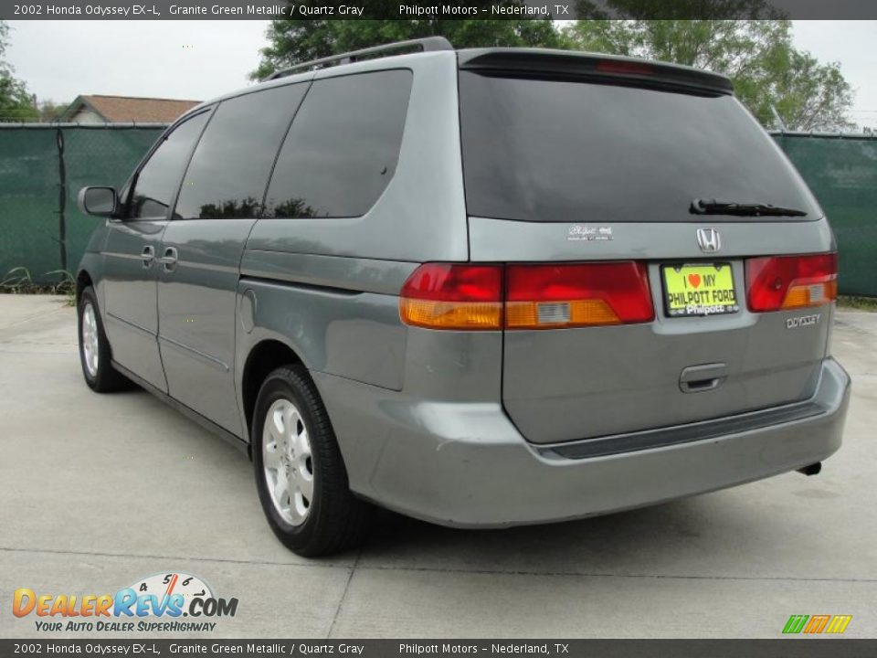 2002 Honda Odyssey EX-L Granite Green Metallic / Quartz Gray Photo #5