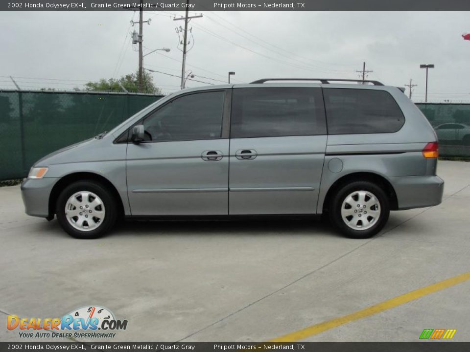 2002 Honda Odyssey EX-L Granite Green Metallic / Quartz Gray Photo #6